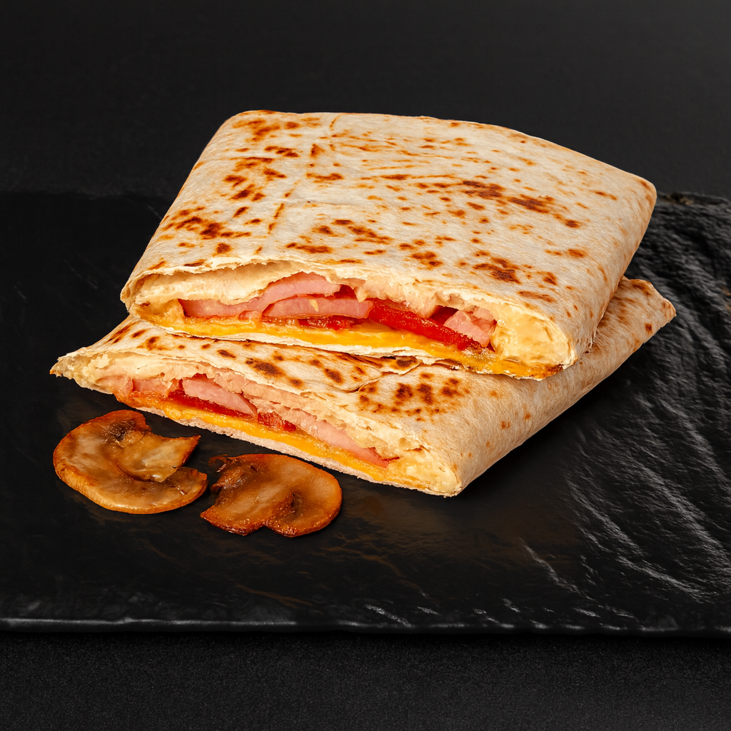 Гриль - лаваш "З шинкою, грибами та сиром"