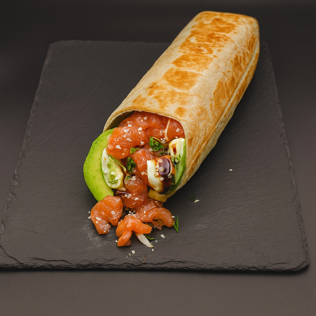 "Шаурма з лососем, авокадо та вершковим сиром", 460 г